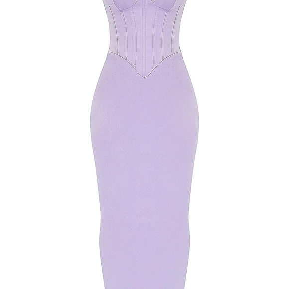 House of CB Lavender Corset Slip Dress orchid breeze small - Picture 7 of 12